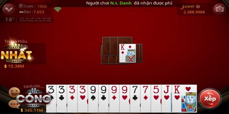 Trò chơi bài tiến lên được nhiều anh em quan tâm